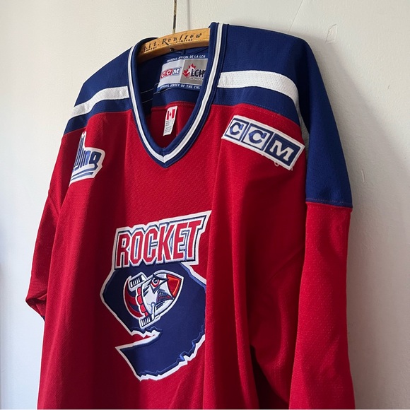 Rare!‎ Vintage Deadstock Prince Edward Island Rocket QMJHL Hockey Jersey CCM L - Picture 3 of 13